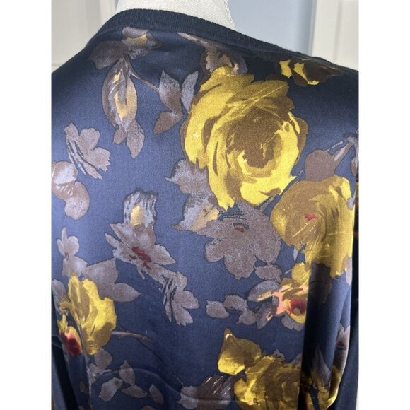 NWOT ST. JOHN For Nordstrom Cashmere Front Silk Back Sweater Size M Oversize Fit - Picture 5 of 9